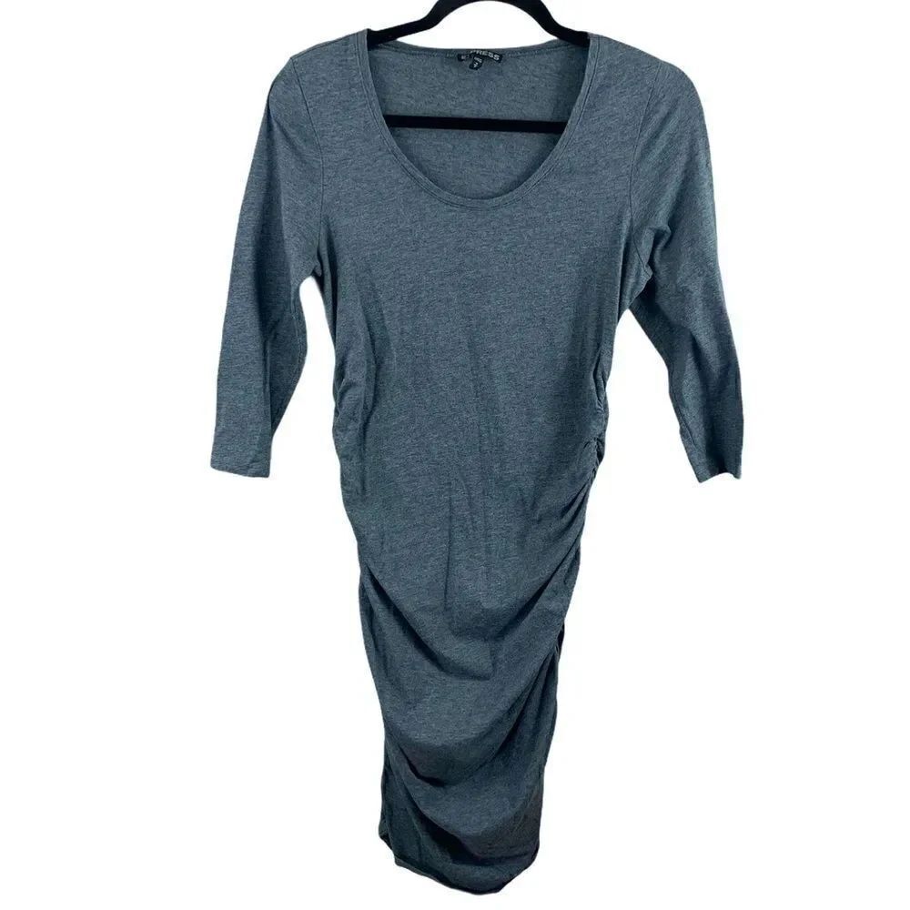 ❤️Express gray bodycon size medium scoop neck